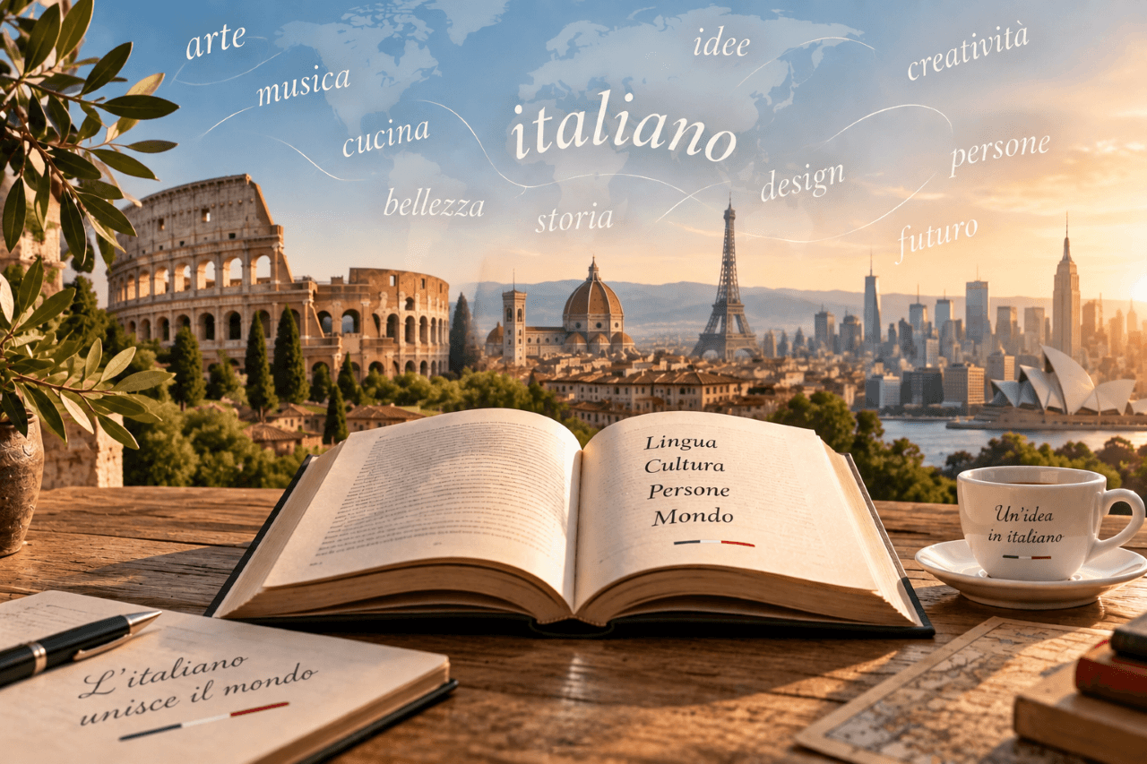 Lingua italiana nel mondo tra cultura, arte, design e tradizioni